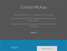 Tablet Screenshot of clintonmckayart.com
